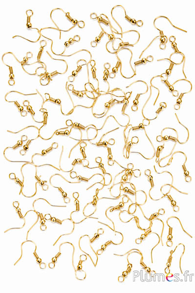 Ohrring-Basen - Länge 16 mm - gold